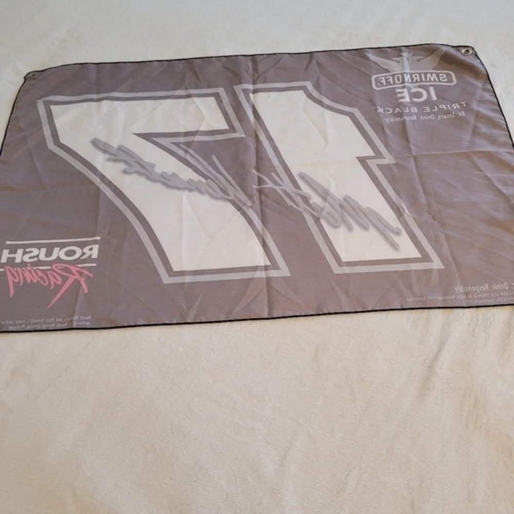 NASCAR Matt Kenseth #17 Smirnoff Ice‎ Black Promotional Advertisement Flag 2003